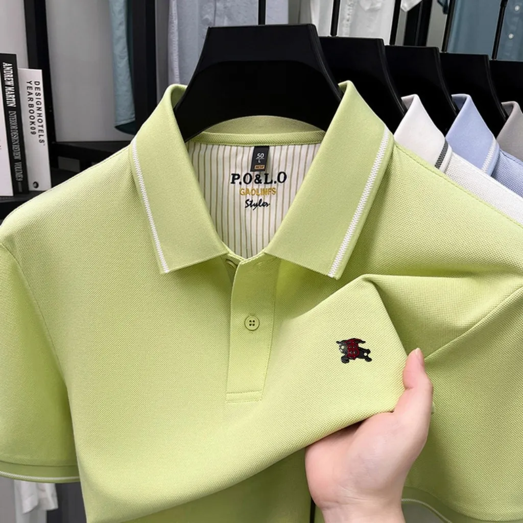🌹 🌹 P135 26 Quality POLO ， 100% ， Breathable ， LOGO， ⚡️ T ⚡️ ， ！Sizes：M-4XL（ 210 、 。